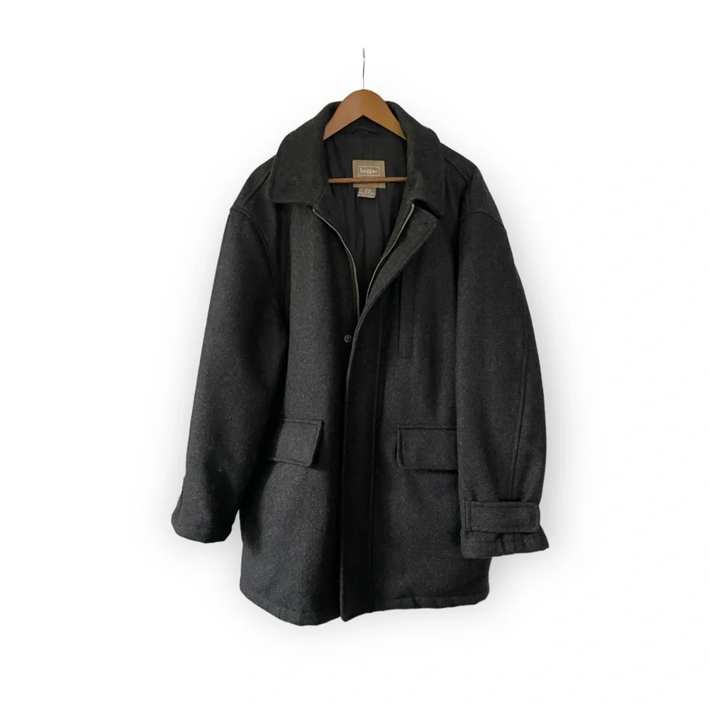 Haggar Generations wool blend coat